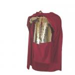 Ancient Rome - Roman clothing - Cloak with lacing fibula typical of Roman legionaries, made completely by hand in red wool.