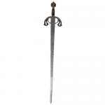 Swords and Ancient Weapons - Medieval Swords - Hilt broadsword with Spanish features a hilt with branching arms and curved towards the blade.