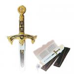 Medieval - Templars - Templars Objects - Templar letter opener letter opener is represented on the knob of the cross license while the rest of the handle is decorated with motifs,
