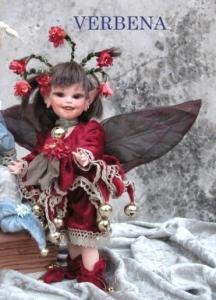 Verbena Fairy - Porcelain Fairy Doll, Porcelain Fairy Dolls - Porcelain Fairy - Porcelain Fairies - Fairy Sculpture, handcrafted porcelain doll Biscuit. Height: 9.4 in - 24 cm. Collection Montedragone. The price refers to a single doll.