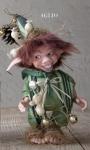 Porcelain Fairy Dolls - Porcelain Fairies Elves - Elf Doll: Garlic, bisque porcelain personage,  Height: 16/24 cm, handmade doll,