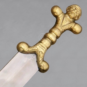 Spada Celtica, Spade e Armi antiche - Spade Medievali - Spada celtica con fodero, l'originale di questa riproduzione decorativa risale al primo secolo a.c. (Lunghezza totale: 96 cm).