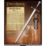 Mondo del Cinema - Signore degli Anelli - Spade e Armi - Spade Originali - Spada Anduril - Spada Aragorn, la spada forgiata dai frammenti di Narsil, la spada di Re Elessar di Gondor.