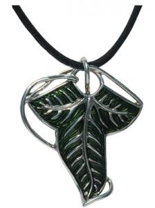 Leaf of Lorien - pendant, World Cinema - The Lord of the Rings - Jewellery - Jewellery - Leaf of Lorien - pendant, it is an exact replica of the brooch in the form of leaf of Lórien worn by the members of the Community of the Ring in the film of the trilogy of the Lord of Rings.