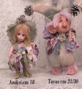 Tavas, porcelain doll, Porcelain Fairy Dolls - Porcelain Angels Dolls - Character collectible porcelain bisque, Tavas, height: 21-30 cm.
