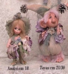 Porcelain Fairy Dolls - Porcelain Angels Dolls - Character collectible porcelain bisque, Tavas, height: 21-30 cm.