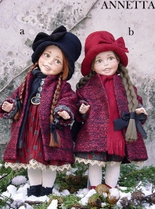 Annetta, porcelain doll, Collectible Porcelain Dolls - Porcelain Dolls - Bisque Porcelain Dolls - Doll Handcrafted porcelain bisque, size: 15 inches.