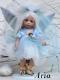 Porcelain Fairy Dolls - Porcelain Fairy - Porcelain Fairies - Fairy of the Elements, porcelain dolls of bisque, height: 8.7 in -(22 cm). Collection Montedragone. The price refers to a single doll.