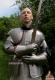 Armours - Medieval Armour - Wearable medieval armor (shiny) made of steel, handmade with wood base and steel sword.
