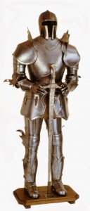 Armor Medieval Teutonic, Armours - Medieval Armour - Armor Medieval Teutonic, fifteenth century. Armor consists of a hidden tile top with opening face.
