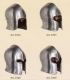 Armature elmi scudi - Elmi medievali - Elmo Indossabile, spessore: 1,2 mm 

indicare la circonferenza della testa nelle note