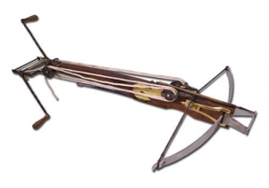 Crossbow with windlass, Medieval - Arcs and Crossbows - Crossbows - Large crossbow with windlass, 15th Century, Very complex reconstruction of a crossbow.