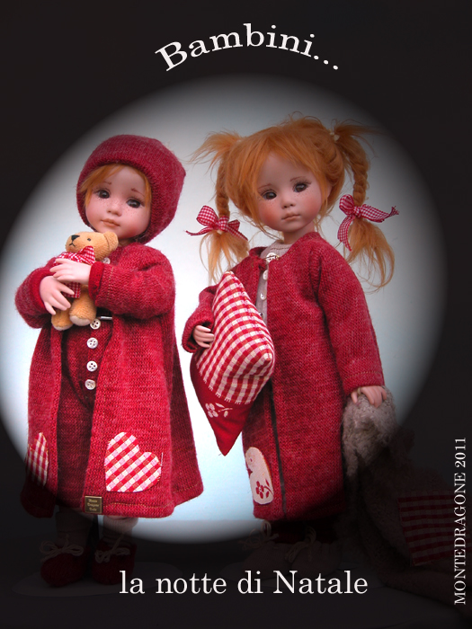 Bambini a Natale, Bambole in porcellana, vendita Bambole in 