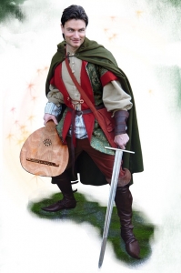 Costume da Bardo, Medioevo - Abbigliamento medievale - Costumi Fantasy Medievali - Costume da Bardo adatto alla sua vita errabonda.