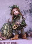 Porcelain Fairy Dolls - Porcelain Fairies Elves - Dolls Elves, bisque porcelain personage,  Height: 24 cm, handmade doll