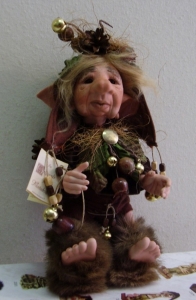Porcelain Doll: Brugo and Rovo, Porcelain Fairy Dolls - Porcelain Fairies Elves - Dolls Elves: Brugo and Rovo, bisque porcelain personage, Height: 21 cm, handmade doll, The price refers to a single doll.