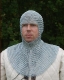 Armature elmi scudi - Parti di Armatura - Cappuccio di maglia, protezione completa della testa, che lascia libera la parte del viso e scende larga sulle spalle.