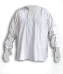 Medieval - Medieval Clothing - Medieval Fantasy Costumes - Medieval shirt with lace collar and cuffs.