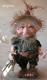 Porcelain Fairy Dolls - Porcelain Fairies Elves - Elf Doll: Carpino, bisque porcelain personage,  Height: 18 cm, handmade doll,