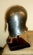 Armours - Medieval Helmets - Sallet to Venetian, attached to the head marked by a rib midway between the hairline and neck.