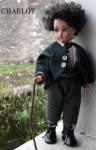 Bambole porcellana da collezione - Bambole porcellana Montedragone - Bambola Charlot, bambola da collezione in porcellana di biscuit, Altezza 32 cm.