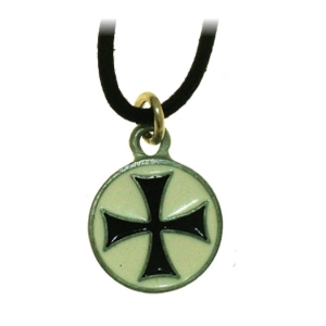 Templar Pendant, Jewellery - Templar Medieval - Templar pendant. Made of metal enamelled with hypoallergenic treatment, comes with his collar cotton.