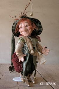 Cypress, Porcelain Fairy Dolls - Porcelain Fairies Elves - Elf Doll: Cypress, bisque porcelain personage,  Height: 35cm, handmade doll,