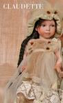 Bambole porcellana da collezione - Bambole porcellana Montedragone - Bambola da collezione in porcellana di bisquit certificata Made in Italy. Altezza: 39 cm.