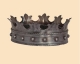 Medioevo - Oggettistica medievale - Oggetti Medievali - Riproduzione di una corona usata nel Medioevo, indossabile, interamente realizzata in acciaio lavorata a mano,