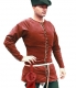 Medioevo - Abbigliamento medievale - Costumi Medievali (uomo) - Abito completo 1360-1410 con Cottardita dalla fitta abbottonatura frontale.