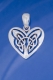 Gioielli - Gioielli Celtici - Ciondolo a rappresentare il cuore celtico, simbolo d'amore eterno, Argento 925/100. Misure: 1,9 cm.