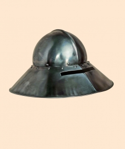 Helmet to the German, Armours - Medieval Helmets - Helmet hat iron to the German fifteenth century, used by infantry in particular during siege operations.