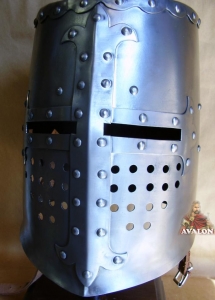 Helmet Templar, Armours - Medieval Helmets - Wearable helmet, thickness: 1.2 mm

indicate the circumference of the head in the notes