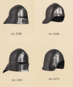 Gothic Sallet Helmet, Armours - Medieval Helmets - Gothic Sallet Helmet, Sallet to  German XV Century, fan with rotating bands, with the top of the projecting eaves of the sight and very pronounced.