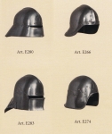 Armours - Medieval Helmets - Gothic Sallet Helmet, Sallet to  German XV Century, fan with rotating bands, with the top of the projecting eaves of the sight and very pronounced.