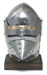 Medieval - Medieval Objects - Medieval Objects - Helm made of iron worked by hand with wooden support, file size: 16 x 20 x 10 cm