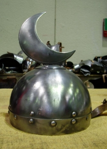 Medieval helmet Arabic, Armours - Medieval Helmets - Wearable helmet, thickness: 1.2 mm

indicate the circumference of the head in the notes