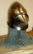 Armours - Medieval Helmets - Medieval Bascinet Helmet Hounskull  with bearded mask and said beak sparrow, with ventilation holes.