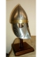 Armours - Medieval Helmets - Medieval Norman helmet with face guard. All of our historical reproductions of helmets in the Middle Ages, are forged by hand from a sheet of steel.