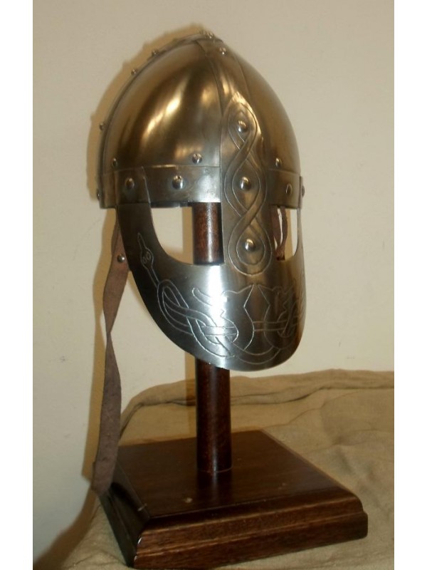 Details about   18 gauge Larp Medieval Norman Helmet Norse Helmet Armor Helmet Replica 