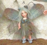 Porcelain Fairy Dolls - Porcelain Ethnic Dolls - Character porcelain bisque, Montedragone collection, height: 18 cm.