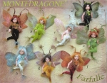 Porcelain Fairy Dolls - Porcelain Ethnic Dolls - Characters porcelain bisque, Montedragone collection, height: 20 cm.