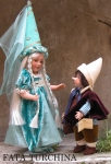 Collectible Porcelain Dolls - Dolls Porcelain Fairy Tales - Blue Fairy - Dolls porcelain fairy tales, biscuit porcelain figure of about 42cm high.