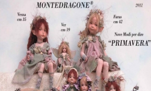 Ver, porcelain doll, Porcelain Fairy Dolls - Porcelain Angels Dolls - Character collectible porcelain bisque, height: 19 cm.