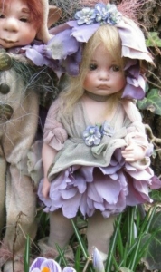 Spring, Porcelana Doll, Porcelain Fairy Dolls - Porcelain Angels Dolls - Porcelana Doll collectible porcelain bisque, Spring, Height: 25 cm.