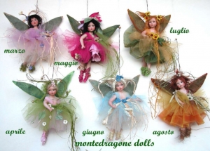 April Fairy, Porcelain Fairy Dolls - Porcelain Fairy - Porcelain Fairies (Small) - Fairy months be hung