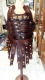 Antica Roma - Armature Romane - Strisce in cuoio (pteruges) colore marrone con borchie in ottone, da fissate lungo il bordo inferiore a protezione delle gambe, da abbinare alla corazza.