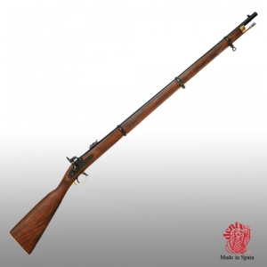 Fucile Enfield  modello 1853, Medioevo - Pistole Antiche e Armi da Fuoco - Fucili Antichi - Il fucile a canna rigata e meccanismo di accensione a percussione Enfield equipaggiò l'esercito britannico dal 1853. Riproduzione non funzionante. Lunghezza totale 140 cm.
