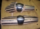 Armature elmi scudi - Parti di Armatura - Parte di armatura medievale a protezione delle gambe, equipaggiato con stecche in acciaio su cuoio con cinghie per essere indossato.