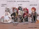 Bambole porcellana da collezione - Personaggi delle Fiabe in porcellana - Gatto con gli Stivali - Rosso - Gatta - Dany - Personaggi in porcellana (Montedragone) Altezza 30 cm.